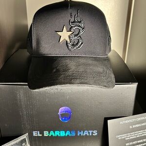 BARBAS HATS B-star gold rose Drop BARBAS PREMIUM Black Cap Full Set